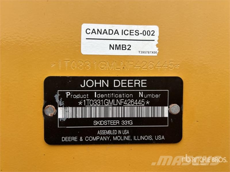 John Deere 331G Minicarregadeiras