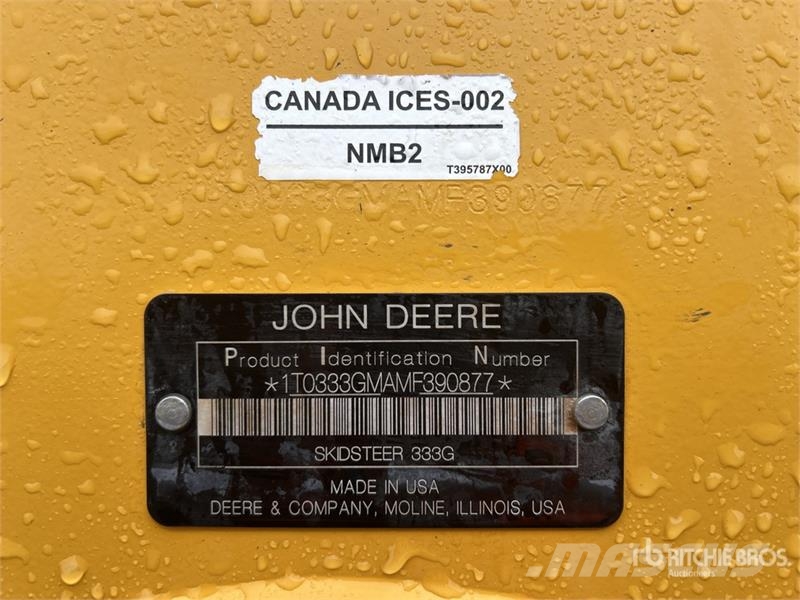 John Deere 333G Minicarregadeiras