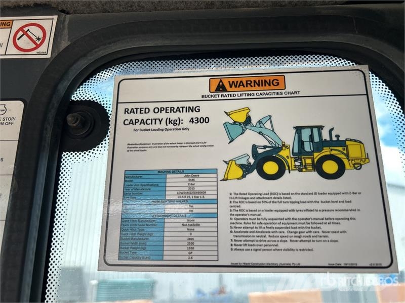 John Deere 544K Wheel Loader (Inoperable) Utovarivači na kotačima