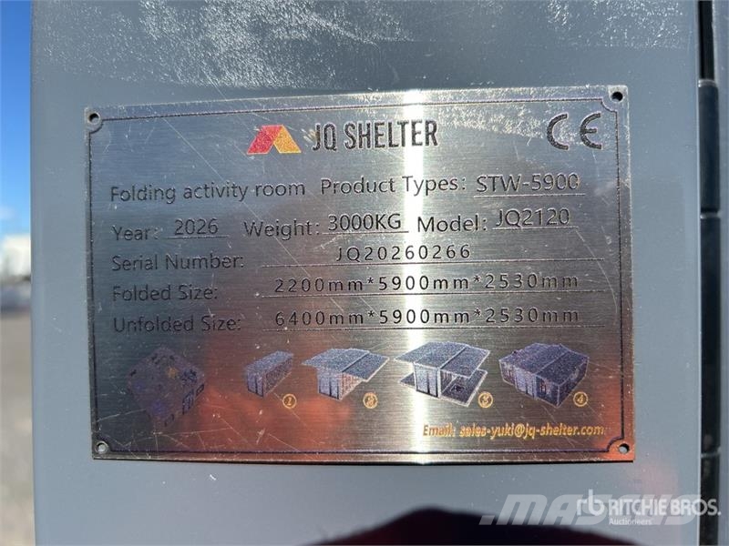 JQ SHELTER 2120 5.9 m x 6.2 m Portable Expandable Steel frame buildings