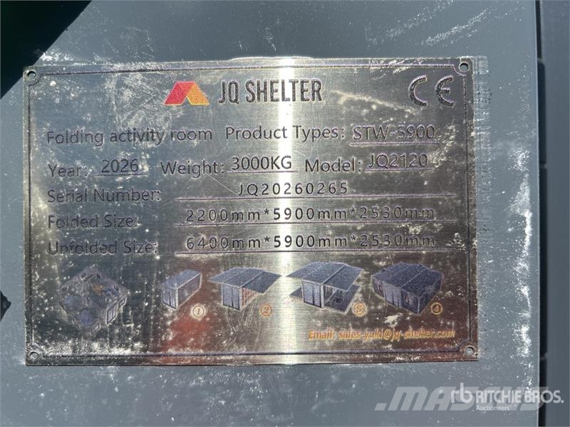 JQ SHELTER 2120 5.9 m x 6.2 m Portable Expandable Steel frame buildings