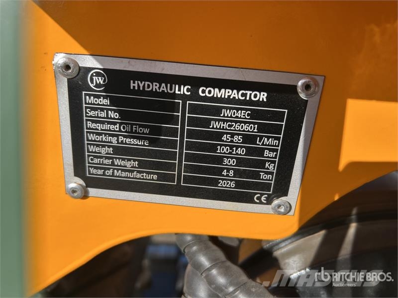 JW 04EC Plate Compactor Attachment - Fits 4-7 ton دكاكات أفقية