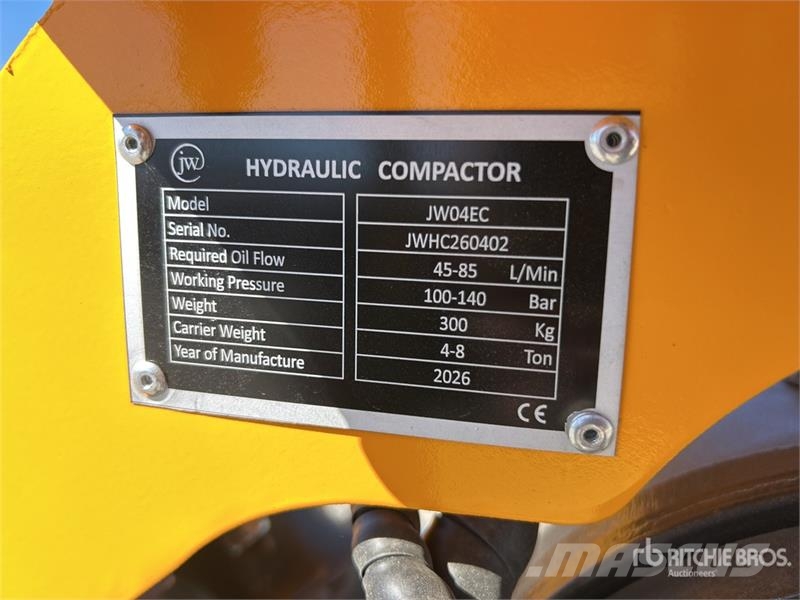 JW 04EC Plate Compactor Attachment - Fits 4 - 7 To Plate compactors