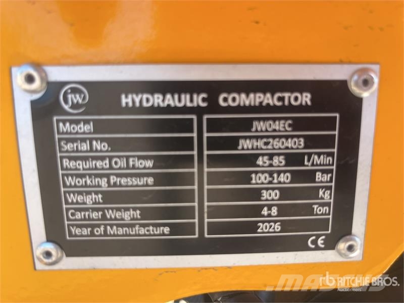  JW 04EC Vibratory Plate Compactor (Unused) 平板夯