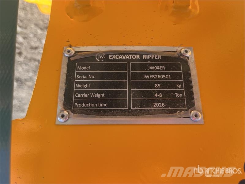 JW 04ER Excavator Ripper - Fits 4-7 ton excavator Spulchniarki