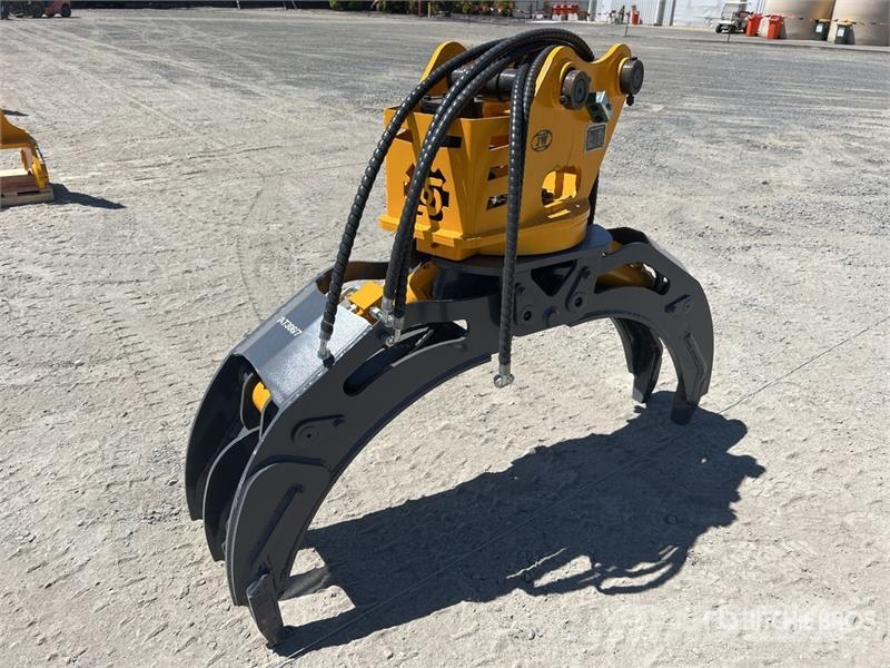 JW 04G Q/C Rotating Excavator Grapple - Fits 4 -8 抓斗
