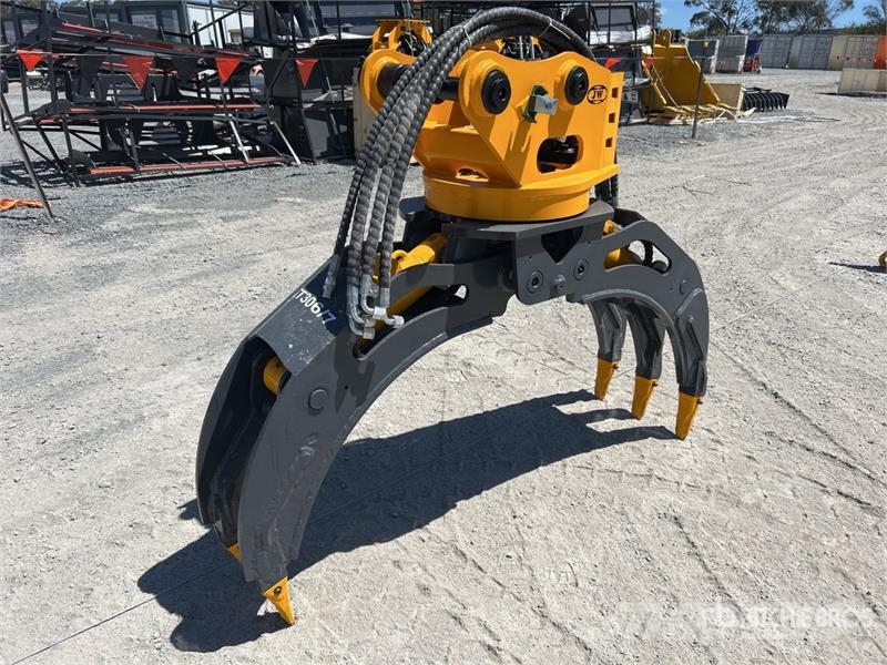 JW 04G Q/C Rotating Excavator Grapple - Fits 4 - 8 Grappin