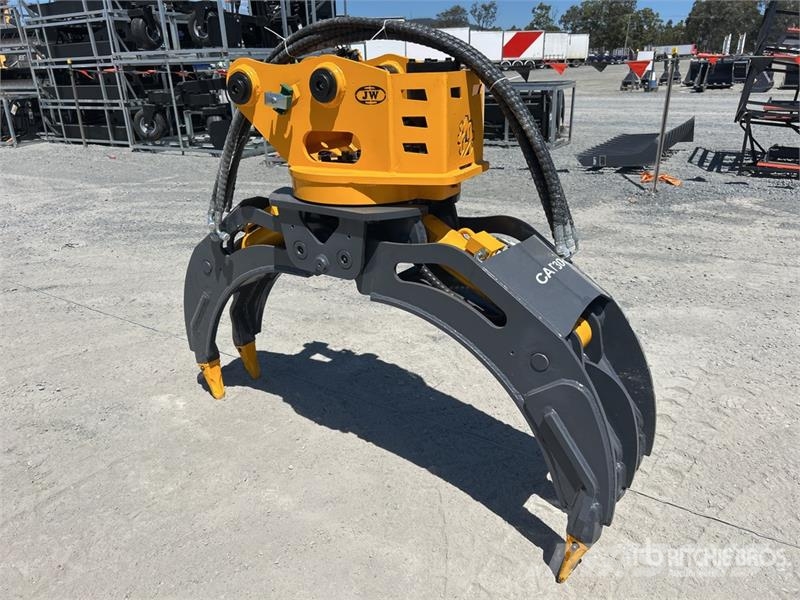 JW 04G Q/C Rotating Excavator Grapple - Fits 4 - 8 Grappin