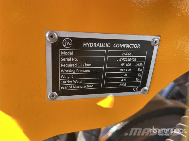 JW 06EC Plate Compactor Attachment - Fits 10-18 to دكاكات أفقية