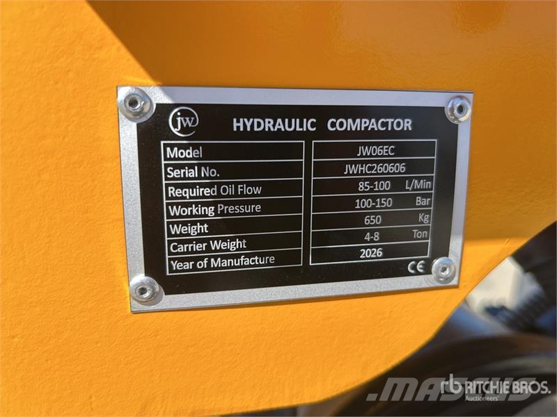 JW 06EC Plate Compactor Attachment - Fits 4 - 8 To Plate compactors