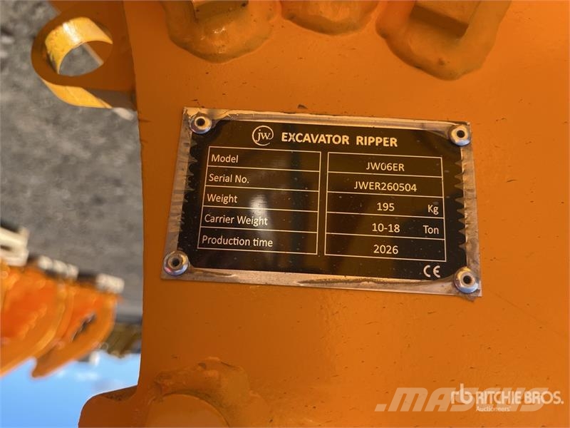JW 06ER 700 mm Excavator Ripper - Fits 10-18 ton e Scarifiers