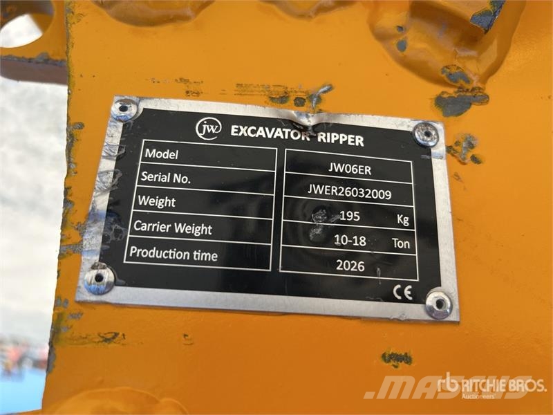 JW 06ER Excavator Ripper - Fits 10 - 18 Ton (Unuse Scarifiers