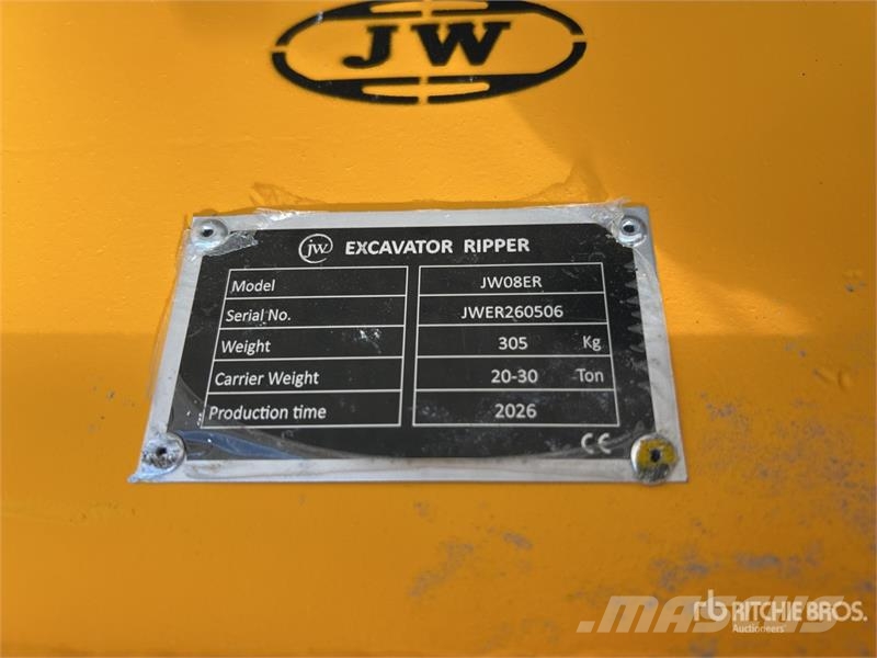 JW 08ER Excavator Ripper - Fits 20 - 30 Ton (Unuse Scarificateur