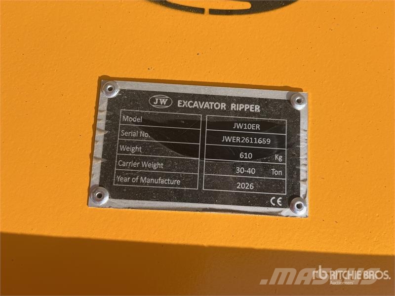 JW 10ER 1000 mm Excavator Ripper - Fits 30-40 ton خداشات