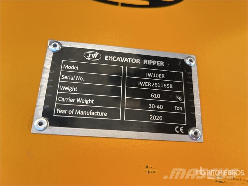 JW 10ER Excavator Ripper - Fits 30 - 40 Ton (Unuse Spulchniarki
