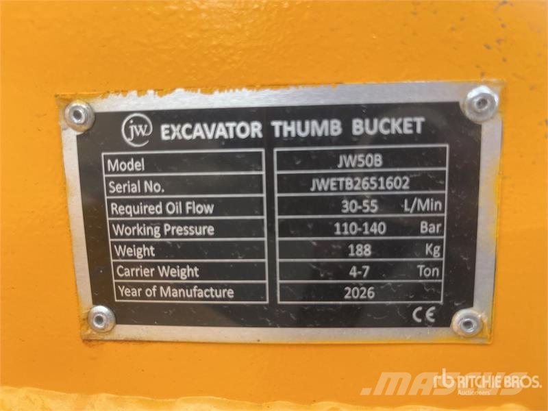  JW 50B 500 mm Grapple Hydraulic Excavator Bucket - دلاء