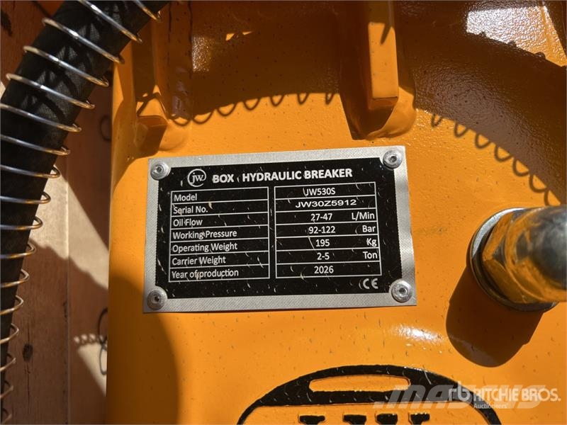 JW 530 Hydraulic Breaker - Fits 2-4.5 ton excavato مطارق / كسارات