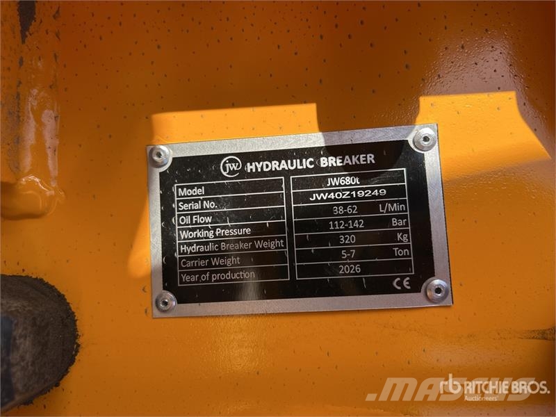 JW 680 Hydraulic Breaker - Fits 4-7 ton excavator مطارق / كسارات