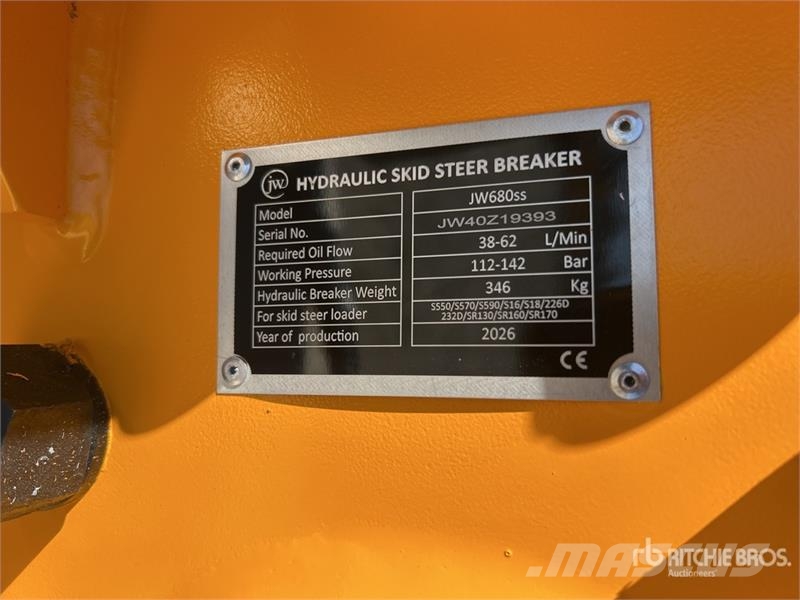JW 680 Skid Steer Breaker (Unused) Hammers / Breakers
