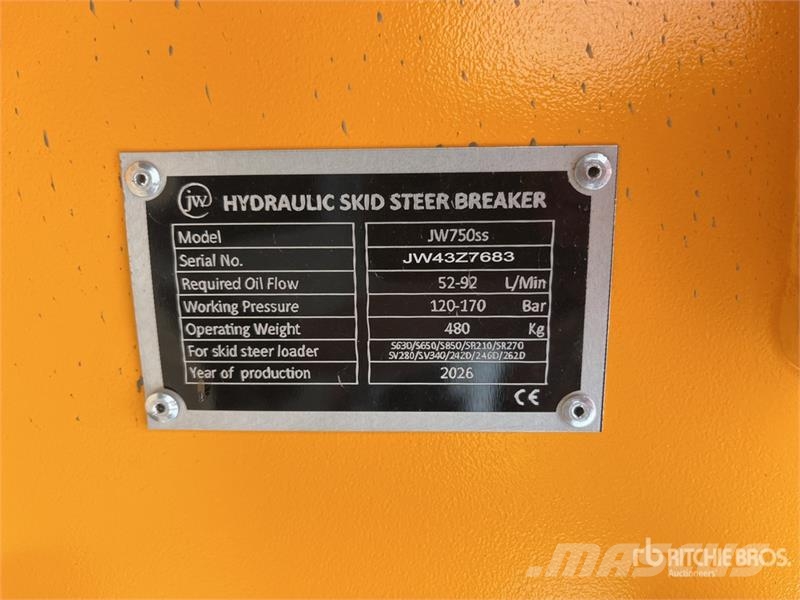 JW 750 Skid Steer Breaker (Unused) Hammers / Breakers