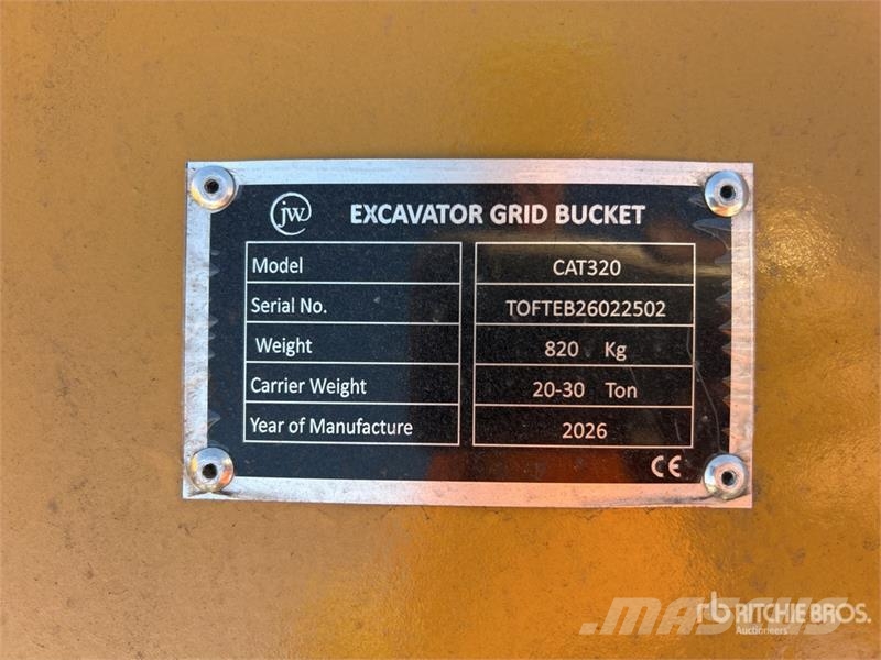 JW CAT320 1400 mm Skeleton Excavator Bucket - Fits Buckets