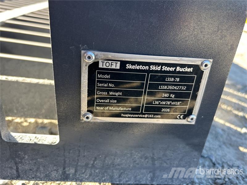 JW LSSB-78 1970 mm Skeleton Skid Steer Bucket (Unu Kašike / Korpe
