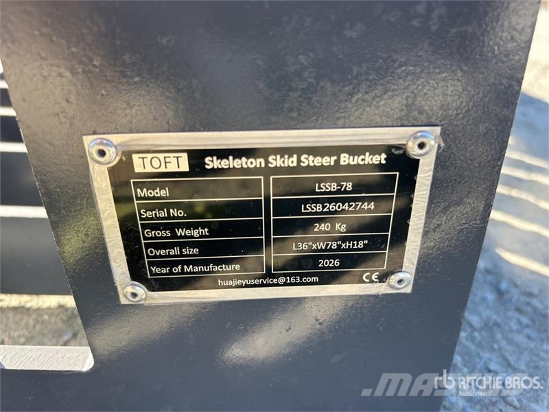 JW LSSB-78 1970 mm Skeleton Skid Steer Bucket (Unu Kašike / Korpe