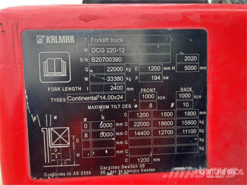 Kalmar DCG220-12 Forklift Forklift trucks - others