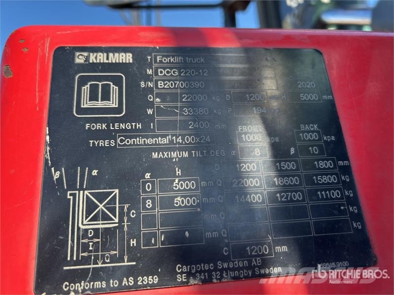 Kalmar DCG220-12 Forklift Другие складские механизмы