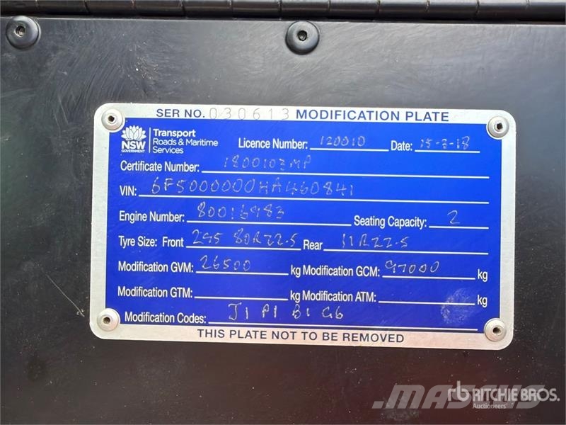 Kenworth K200 6x4 T/A Dump Truck Tipper trucks