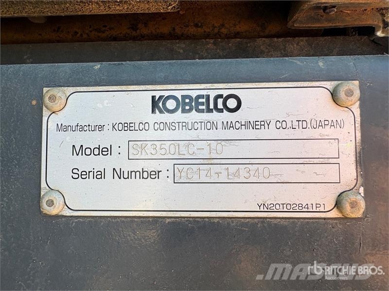 Kobelco SK350LC-10 Tracked Excavator Crawler excavators