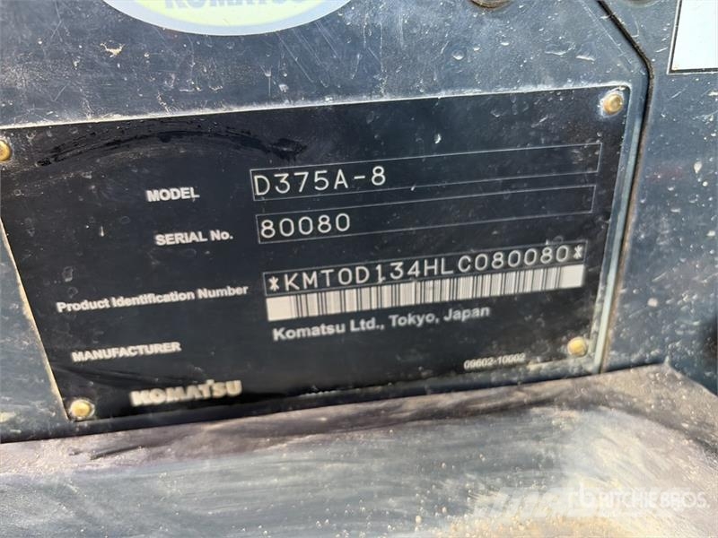 Komatsu D375A-8 Crawler Dozer Bouteurs sur chenilles