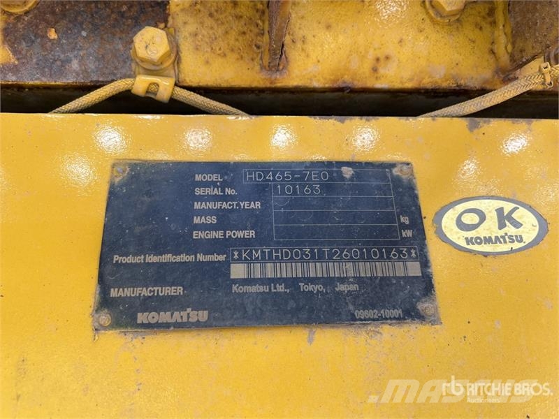 Komatsu HD465-7E0 Csuklósdömperek