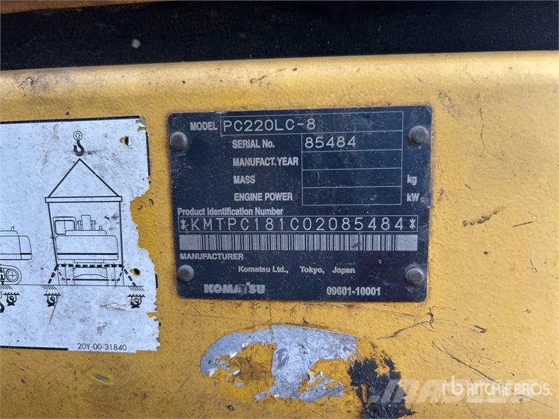 Komatsu PC220LC-8 Tracked Excavator Crawler excavators