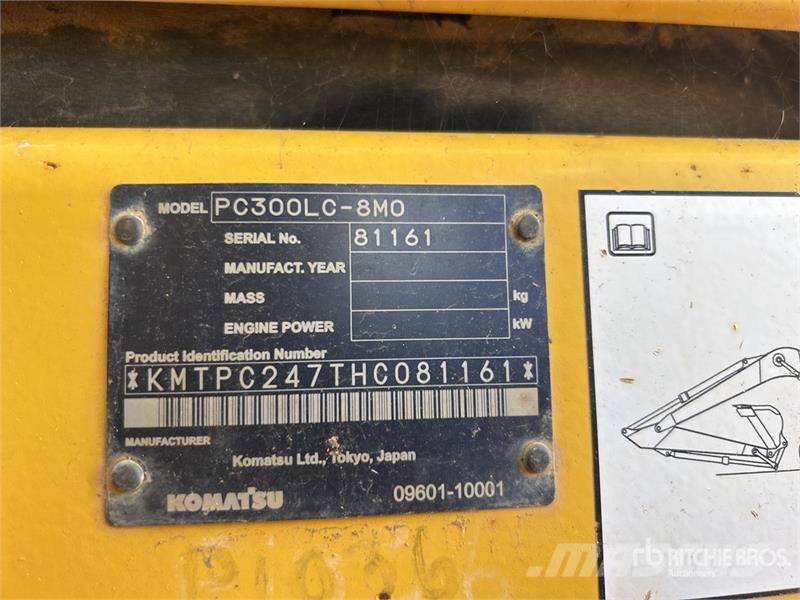 Komatsu PC300LC-8M0 Tracked Excavator Roomikekskavaatorid