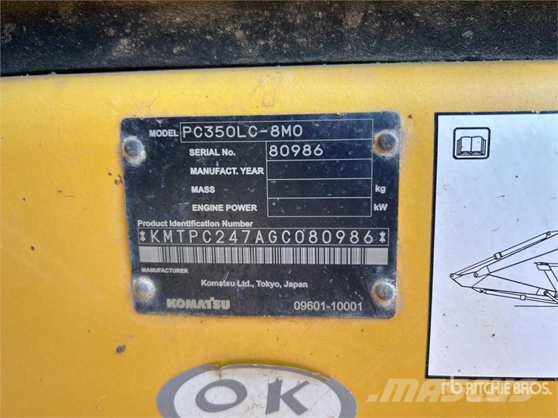 Komatsu PC350LC-8MO Tracked Excavator Bagri goseničarji