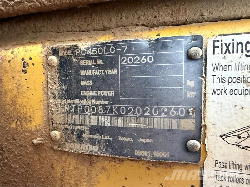 Komatsu PC450LC Tracked Excavator Crawler excavators