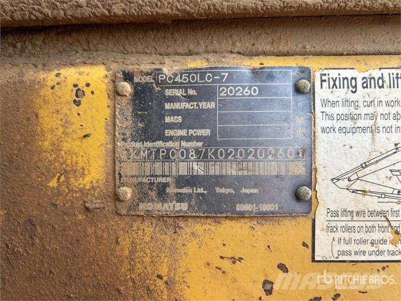 Komatsu PC450LC Tracked Excavator Crawler excavators