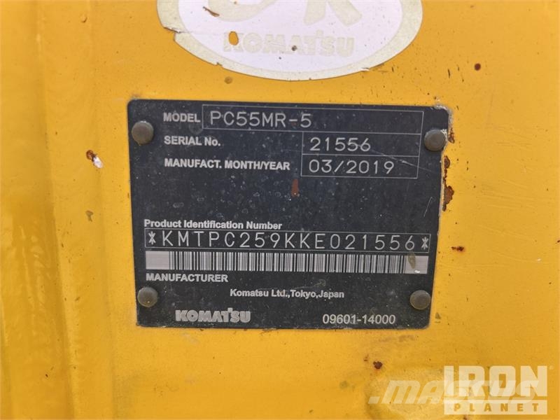 Komatsu PC55MR-5 حفارات صغيرة أقل من 7 طن (حفارات صغيرة)