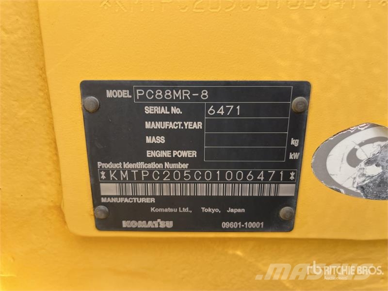 Komatsu PC88MR-8 Tracked Excavator Crawler excavators