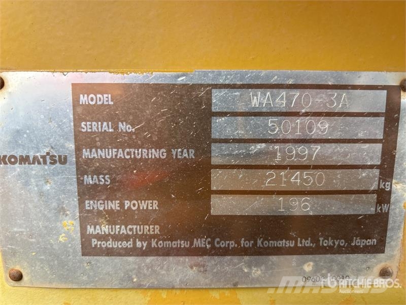 Komatsu WA470-3 Wheel Loader Utovarivači na kotačima