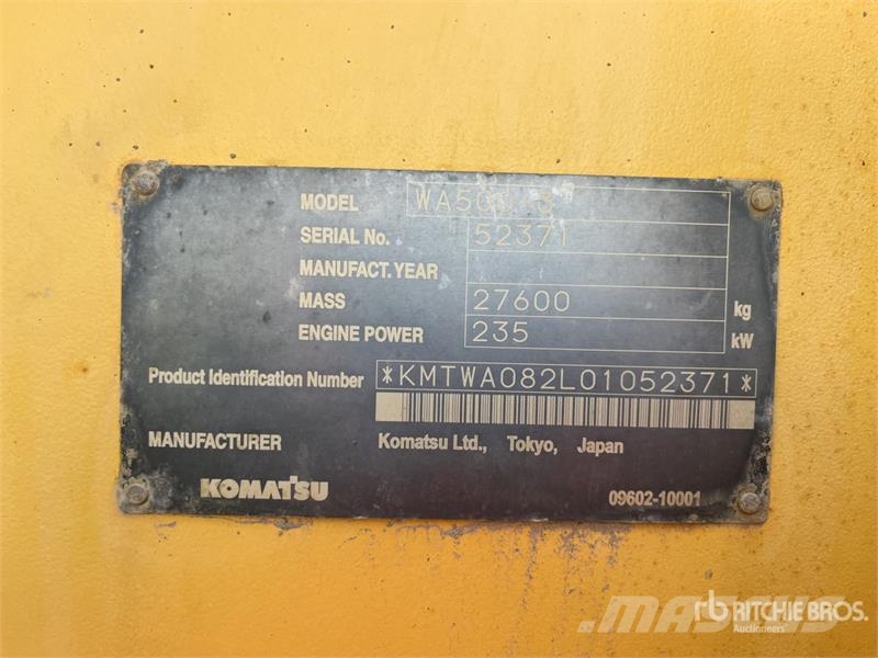 Komatsu WA500-3 Wheel loaders