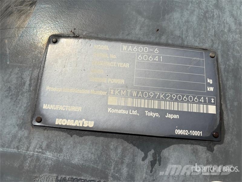 Komatsu WA600-6 Hjullastare