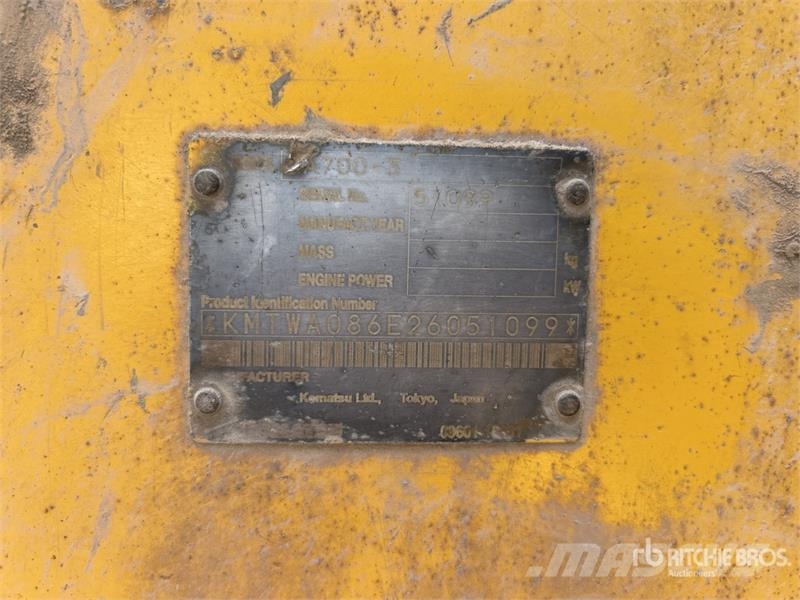 Komatsu WA700-3 Wheel Loader Wheel loaders