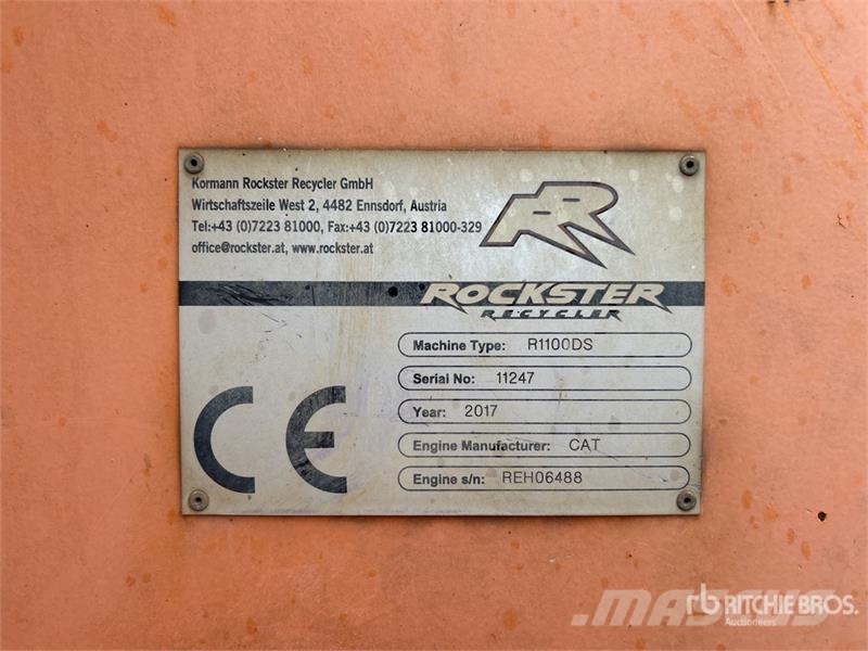Kormann Rockster R1100DS Closed Circuit Impact Cru Waste / recycling & quarry spare parts