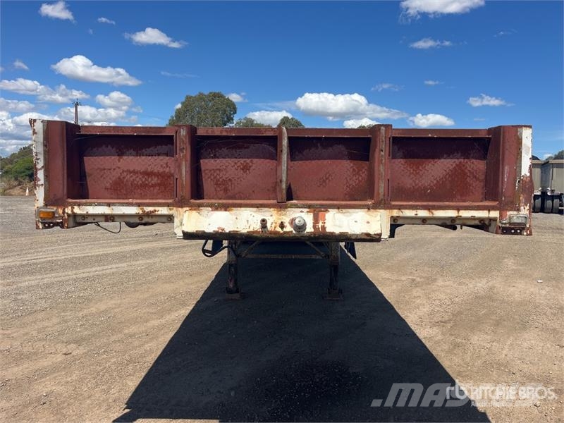  Krueger 12.2 m Tri/A Flatbed Trailer مقطوروات مسطحة/مفصلية الجوانب