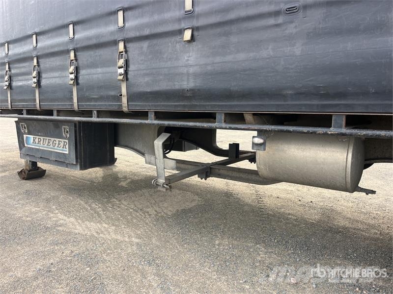 Krueger 13.3 m Tri/A Curtain Side Trailer Ponyvás pótkocsik
