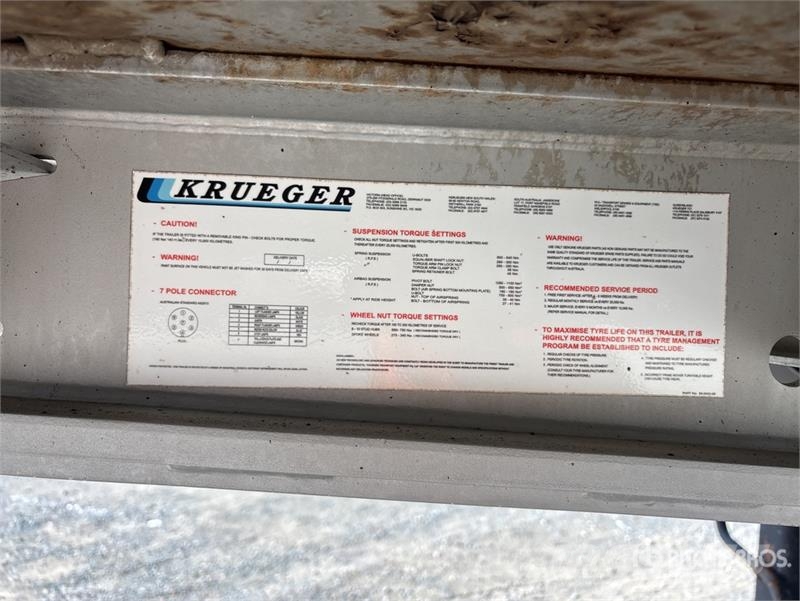  Krueger 13.6 m Tri/A Flatbed Trailer Lavaperävaunut