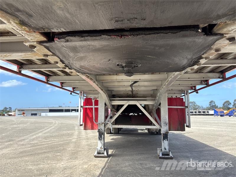  Krueger 7.2 m Tri/A B-Double Lead Flatbed Trailer Lavaperävaunut