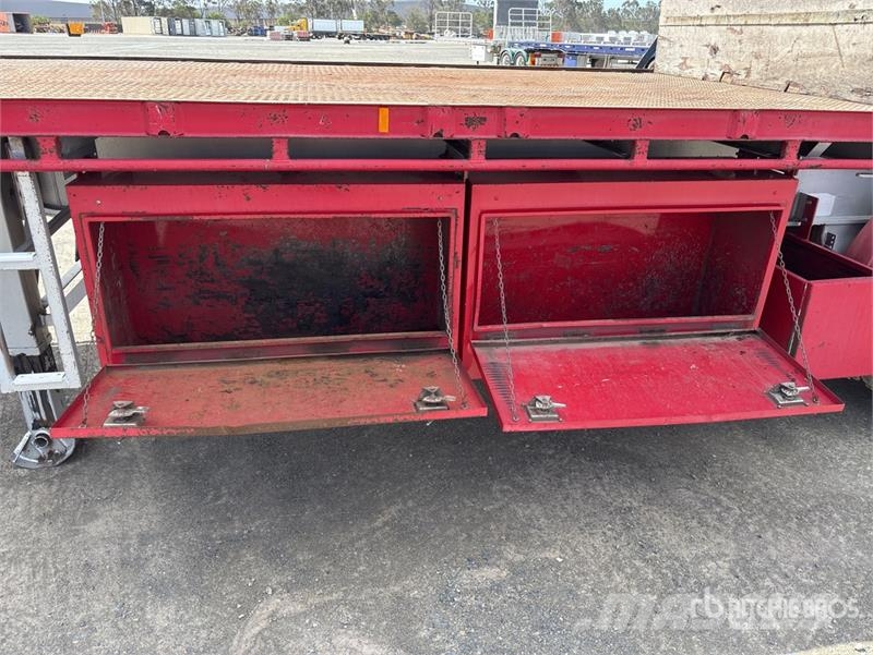  Krueger 7.2 m Tri/A B-Double Lead Flatbed Trailer Lavaperävaunut